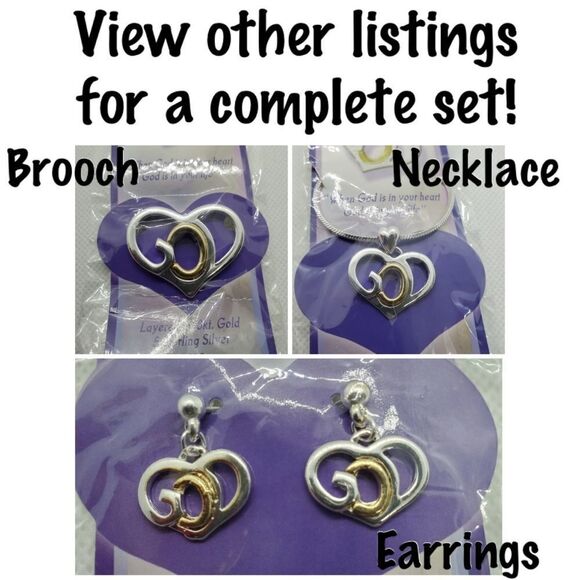 NWT God's Heart 18 Karat Gold & Sterling Silver - Picture 3 of 3